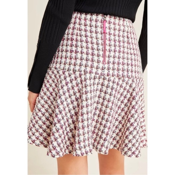 Anthropologie Pleaded tweed skirt - gently used - Picture 2 of 5